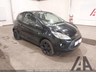 Image of 2016 FORD KA ZETEC BLACK EDITION 1242cc PETROL MANUAL 5 Speed 3 DOOR HATCHBACK