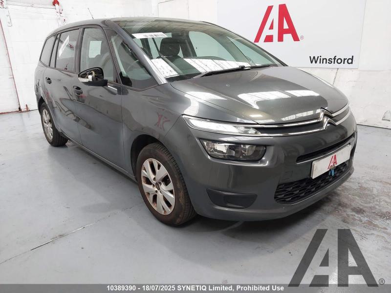 2014 CITROEN C4 PICASSO GRAND VTR 1598cc PETROL MANUAL 5 Speed 5 DOOR MPV