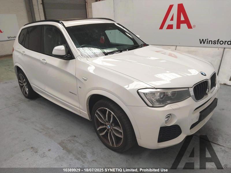 2015 BMW X3 XDRIVE20D M SPORT 1995cc TURBO DIESEL AUTOMATIC 5 DOOR ESTATE