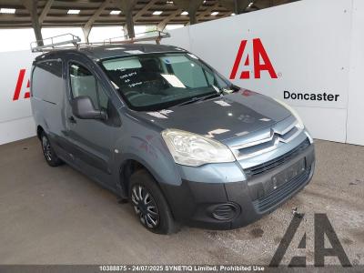 Image of 2012 CITROEN BERLINGO 625 ENTERPRISE L1 HDI 1560cc TURBO DIESEL MANUAL 5 Speed PANEL VAN