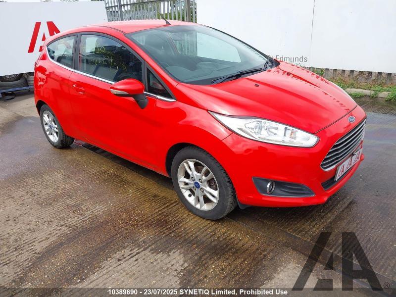 2016 FORD FIESTA ZETEC 998cc PETROL MANUAL 5 Speed 3 DOOR HATCHBACK