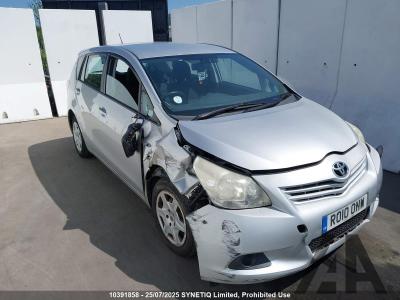 Image of 2010 TOYOTA VERSO T2 VALVEMATIC 1598cc PETROL MANUAL 6 Speed 5 DOOR MPV