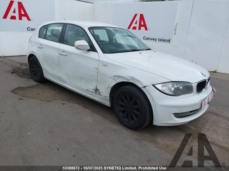2010 BMW 1 SERIES 116I SPORT 1995cc PETROL MANUAL 5 DOOR HATCHBACK