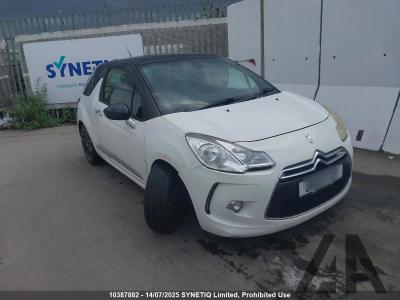 Image of 2011 CITROEN DS3 THP DSPORT PLUS 1598cc TURBO PETROL MANUAL 6 Speed 3 DOOR HATCHBACK
