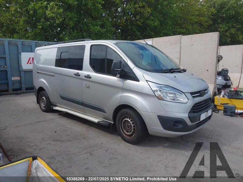 2015 FORD TRANSIT CUSTOM 330 TREND LR P/V 2198cc TURBO DIESEL MANUAL 6 Speed PANEL VAN