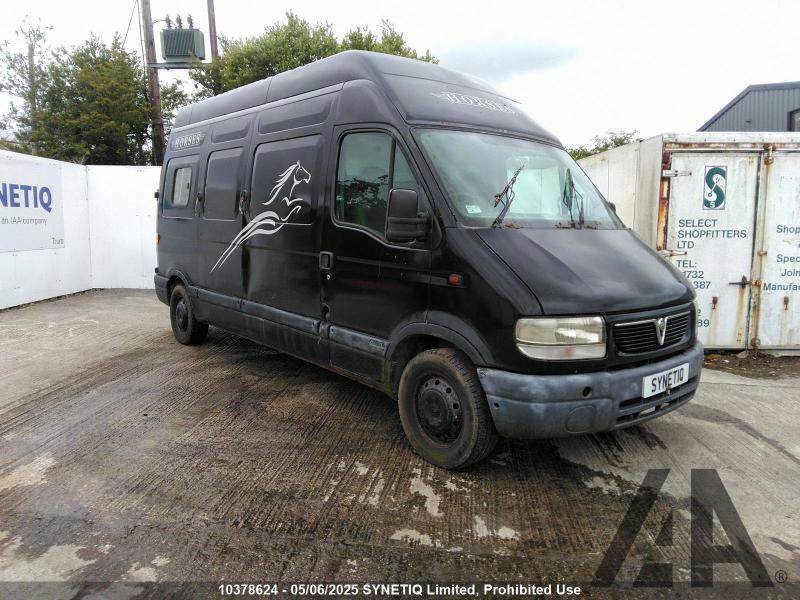 2002 VAUXHALL MOVANO 35T LWB MAXI/R DTI 2187cc TURBO DIESEL MANUAL 5 Speed PANEL VAN