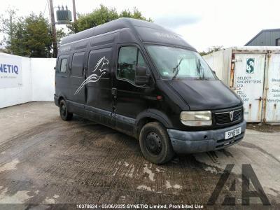 Image of 2002 VAUXHALL MOVANO 35T LWB MAXI/R DTI 2187cc TURBO DIESEL MANUAL 5 Speed PANEL VAN