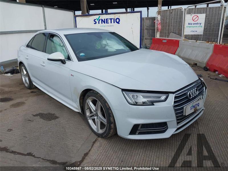 2016 AUDI A4 TDI S LINE 1968cc TURBO DIESEL MANUAL 6 Speed 4 DOOR SALOON