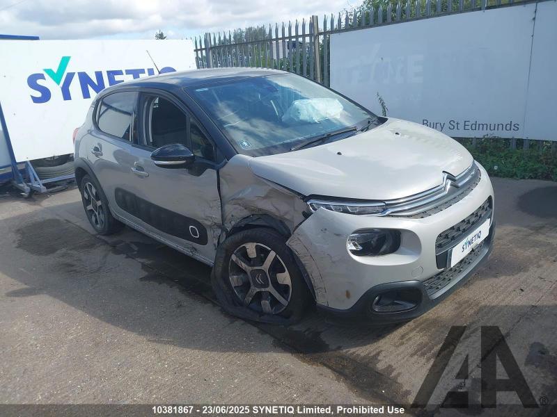 2019 CITROEN C3 PURETECH FLAIR S/S EAT6 1199cc TURBO PETROL AUTOMATIC 6 Speed 5 DOOR HATCHBACK
