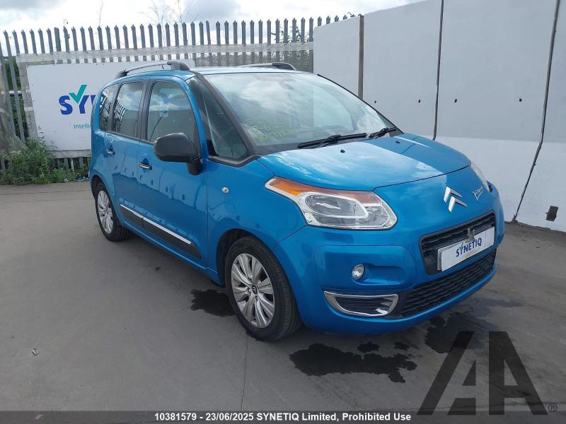 2011 CITROEN C3 PICASSO EXCLUSIVE HDI 1560cc TURBO DIESEL MANUAL 5 DOOR MPV