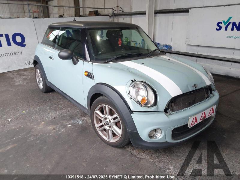 2012 MINI HATCH ONE 1598cc PETROL MANUAL 6 Speed 3 DOOR HATCHBACK