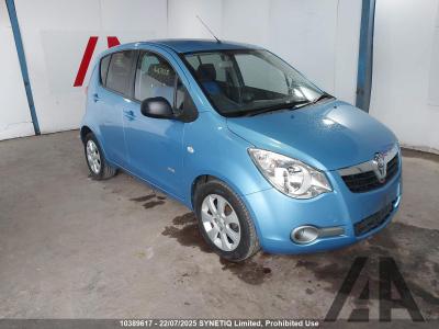 Image of 2009 VAUXHALL AGILA DESIGN 1242cc PETROL AUTOMATIC 4 Speed 5 DOOR HATCHBACK