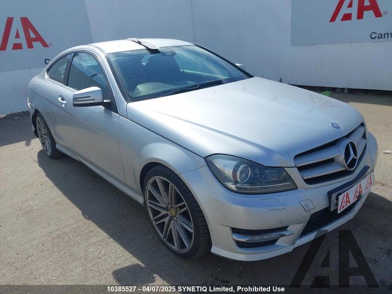 2012 MERCEDES C-CLASS C220 CDI BLUEEFFICIENCY AMG SP 2143cc TURBO DIESEL AUTOMATIC 2 DOOR COUPE