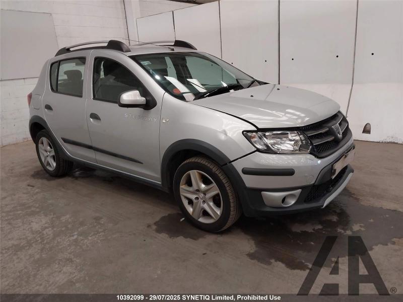 2014 DACIA SANDERO STEPWAY LAUREATE TCE 898cc TURBO PETROL MANUAL 5 Speed 5 DOOR HATCHBACK