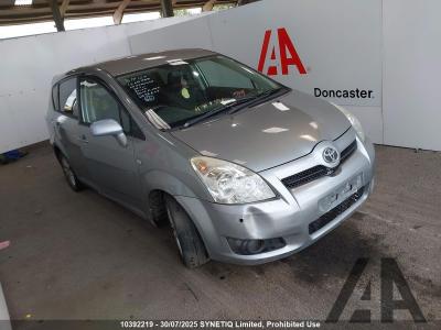 Image of 2009 TOYOTA COROLLA VERSO SR D-4D 2231cc TURBO DIESEL MANUAL 6 Speed 5 DOOR MPV