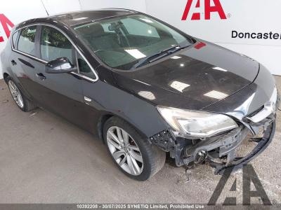 Image of 2012 VAUXHALL ASTRA SRI CDTI S/S 1956cc TURBO DIESEL MANUAL 6 Speed 5 DOOR HATCHBACK