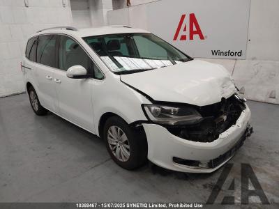Image of 2015 VOLKSWAGEN SHARAN SE NAV TDI BLUEMOTION TECHNOLO 1968cc TURBO DIESEL SEMI AUTO 6 Speed 5 DOOR MPV