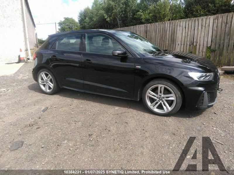 2019 AUDI A1 SPORTBACK TFSI S LINE 30 999cc TURBO PETROL MANUAL 5 DOOR HATCHBACK