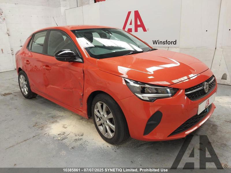 2021 VAUXHALL CORSA SE 1199cc TURBO PETROL MANUAL 5 DOOR HATCHBACK