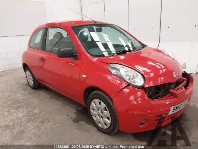 Image of 2010 NISSAN MICRA VISIA 1240cc PETROL MANUAL 5 Speed 3 DOOR HATCHBACK