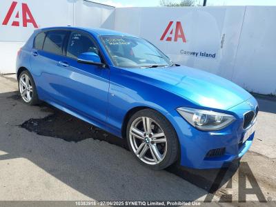 Image of 2015 BMW 1 SERIES 116D M SPORT 1995cc TURBO DIESEL MANUAL 5 DOOR HATCHBACK