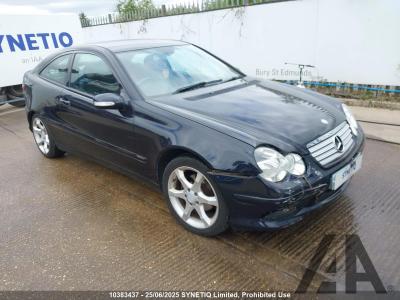 Image of 2007 MERCEDES C-CLASS C180 KOMPRESSOR SPORT EDITION 1796cc SUPER PETROL AUTOMATIC 3 DOOR COUPE