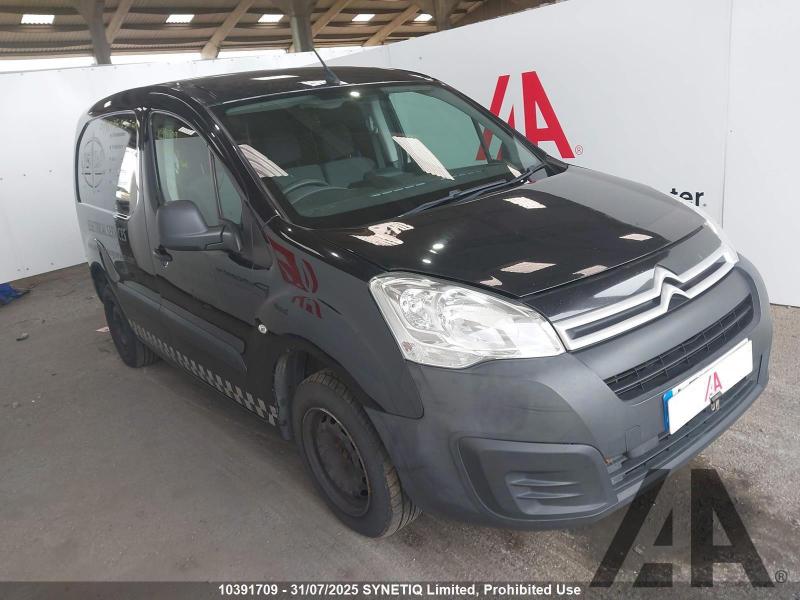 2017 CITROEN BERLINGO 850 ENTERPRISE L1 BLUEHDI 1560cc TURBO DIESEL MANUAL 5 Speed PANEL VAN