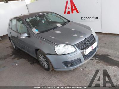 Image of 2008 VOLKSWAGEN GOLF MATCH TDI 1896cc TURBO DIESEL MANUAL 5 Speed 5 DOOR HATCHBACK