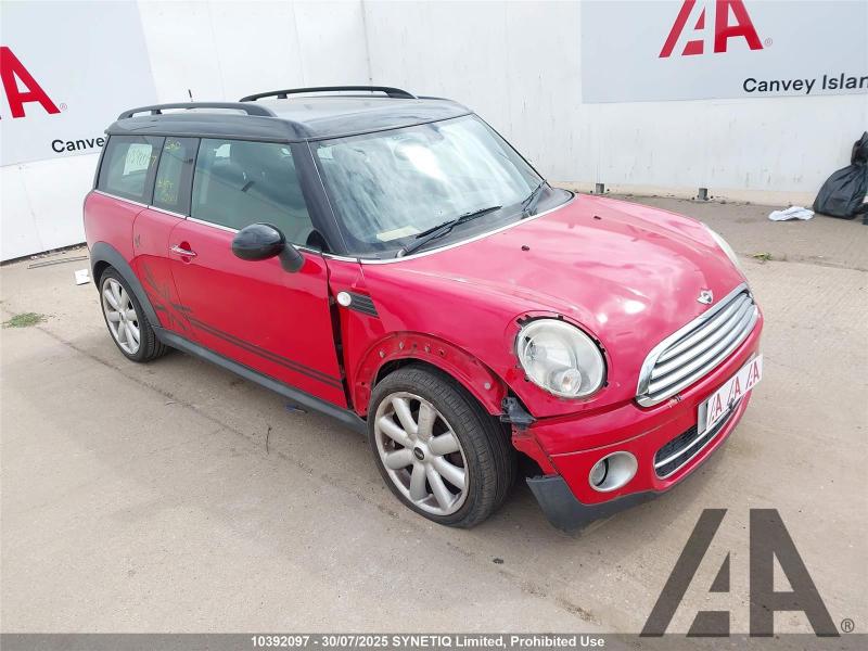 2010 MINI CLUBMAN COOPER D 1560cc TURBO DIESEL MANUAL 6 Speed 5 DOOR ESTATE