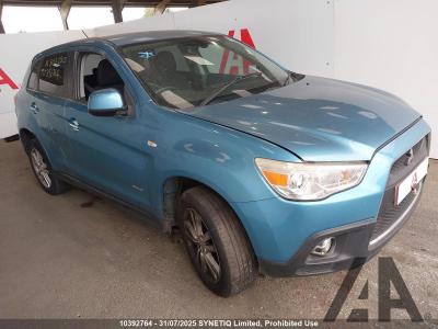 Image of 2010 MITSUBISHI ASX DI-D 3 1798cc TURBO DIESEL MANUAL 6 Speed 5 DOOR HATCHBACK