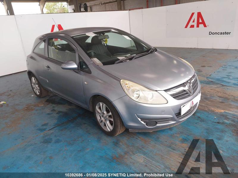 2007 VAUXHALL CORSA CLUB A/C 16V 1364cc PETROL AUTOMATIC 4 Speed 3 DOOR HATCHBACK