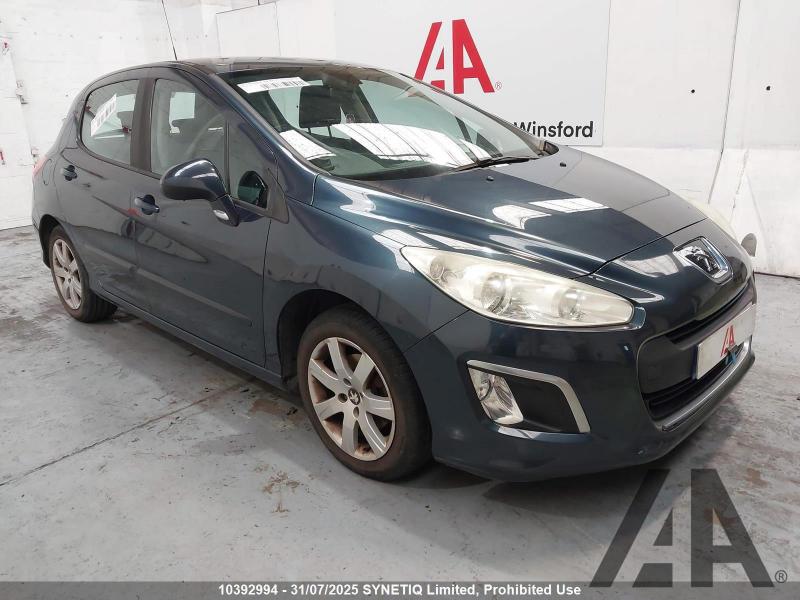2011 PEUGEOT 308 HDI SR 1560cc TURBO DIESEL MANUAL 5 DOOR HATCHBACK