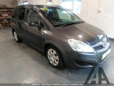 Image of 2009 VAUXHALL ZAFIRA EXCLUSIV 1598cc PETROL MANUAL 5 Speed 5 DOOR MPV