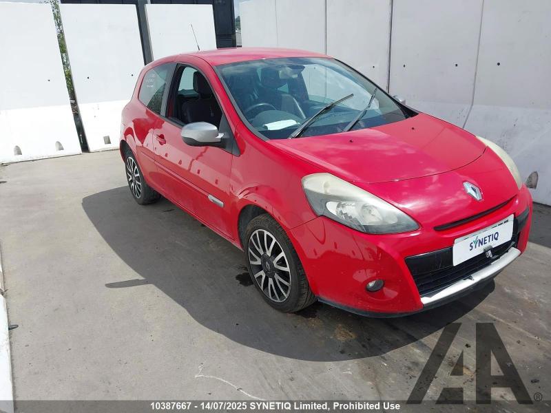 2012 RENAULT CLIO GT LINE TOMTOM TCE 1149cc TURBO PETROL MANUAL 5 Speed 3 DOOR HATCHBACK