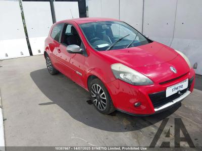 Image of 2012 RENAULT CLIO GT LINE TOMTOM TCE 1149cc TURBO PETROL MANUAL 5 Speed 3 DOOR HATCHBACK