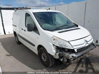 Image of 2011 CITROEN DISPATCH 1000 L1H1 SWB HDI 90 1560cc TURBO DIESEL MANUAL 5 Speed 6 DOOR PANEL VAN