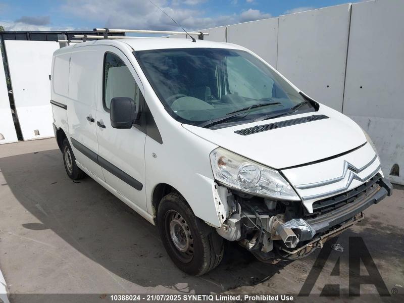 2011 CITROEN DISPATCH 1000 L1H1 SWB HDI 90 1560cc TURBO DIESEL MANUAL 5 Speed 6 DOOR PANEL VAN