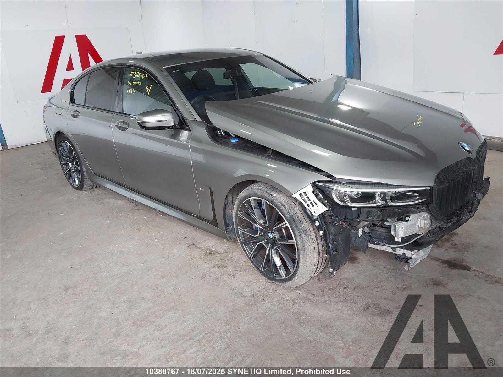 2020 BMW 7 SERIES 730D M SPORT 2993cc TURBO DIESEL AUTOMATIC 4 DOOR SALOON
