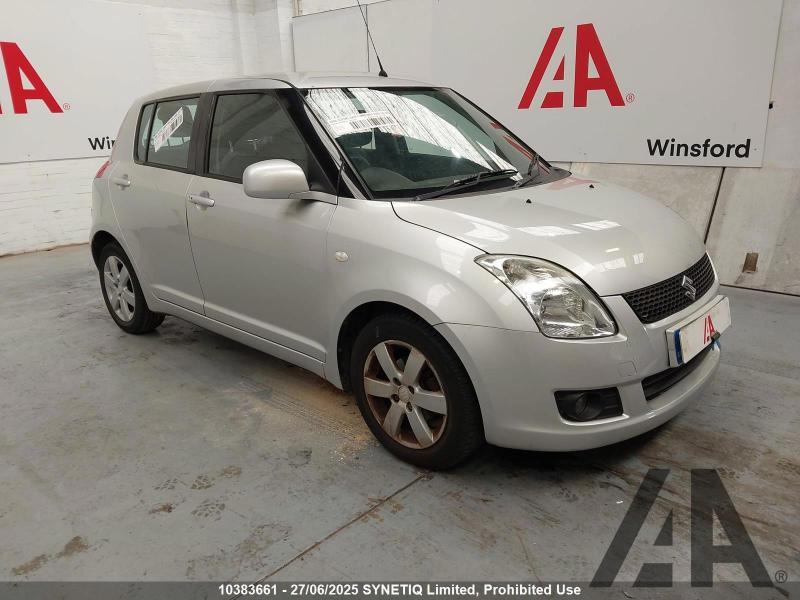 2008 SUZUKI SWIFT GLX 1490cc PETROL MANUAL 5 DOOR HATCHBACK