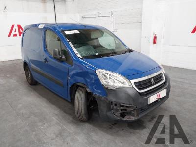 Image of 2018 PEUGEOT PARTNER BLUE HDI S L1 1560cc TURBO DIESEL MANUAL 5 Speed PANEL VAN