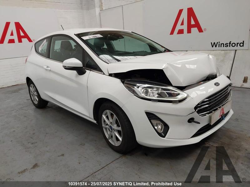 2017 FORD FIESTA ZETEC 1084cc PETROL MANUAL 5 Speed 3 DOOR HATCHBACK