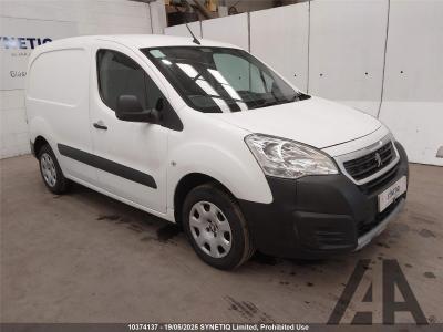Image of 2017 PEUGEOT PARTNER BLUE HDI PROFESSIONAL L1 1560cc TURBO DIESEL MANUAL 5 Speed PANEL VAN
