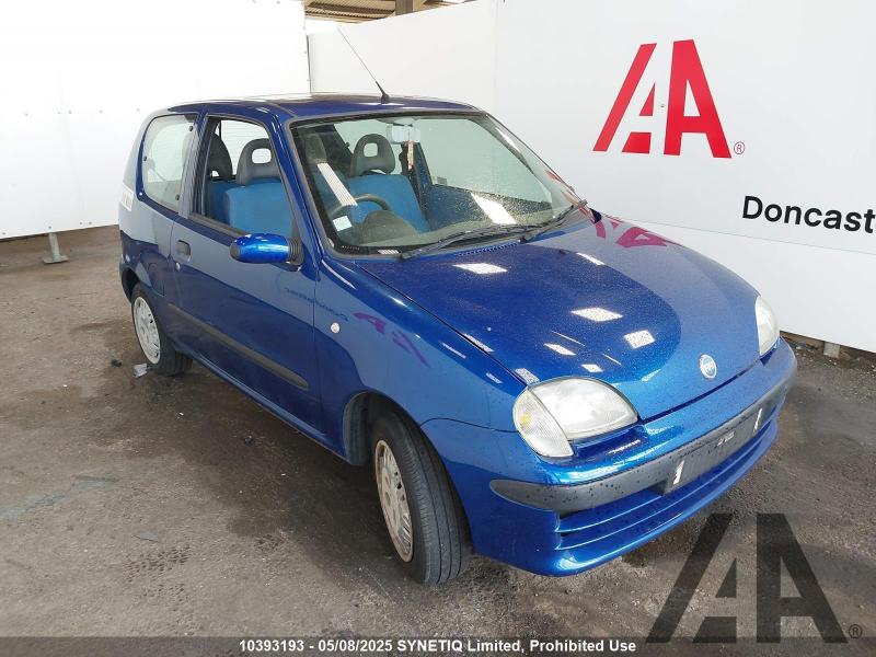 2002 FIAT SEICENTO SX 1108cc PETROL MANUAL 5 Speed 3 DOOR HATCHBACK