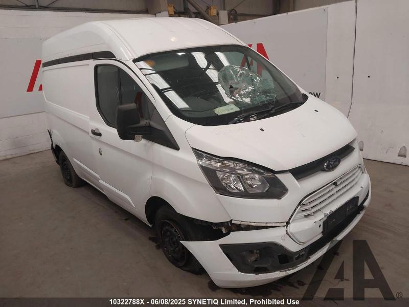2015 FORD TRANSIT CUSTOM 270 LR P/V 2198cc TURBO DIESEL MANUAL 6 Speed PANEL VAN