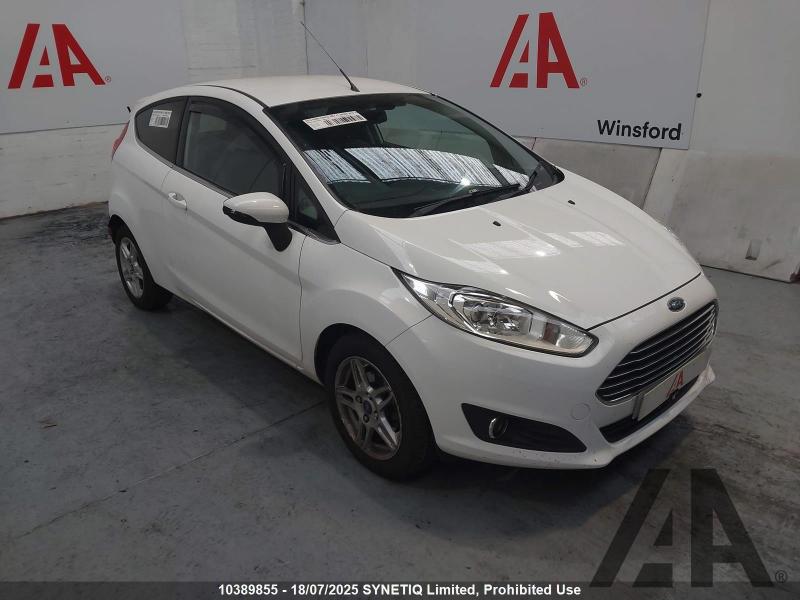 2013 FORD FIESTA ZETEC 1242cc PETROL MANUAL 5 Speed 3 DOOR HATCHBACK