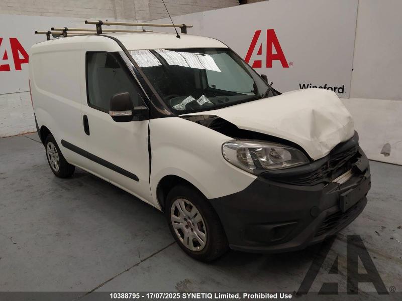 2015 FIAT DOBLO CARGO 16V MULTIJET 1248cc TURBO DIESEL MANUAL 5 Speed PANEL VAN