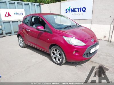 Image of 2010 FORD KA TITANIUM 1242cc PETROL MANUAL 5 Speed 3 DOOR HATCHBACK