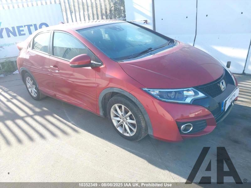 2016 HONDA CIVIC I-DTEC SE PLUS 1597cc TURBO DIESEL MANUAL 6 Speed 5 DOOR HATCHBACK