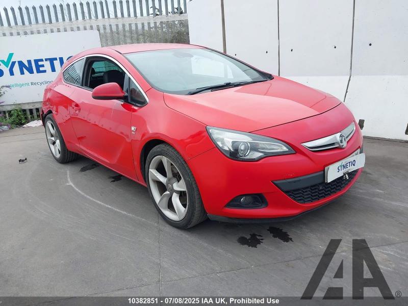 2013 VAUXHALL ASTRA GTC SRI CDTI S/S 1956cc TURBO DIESEL MANUAL 6 Speed 3 DOOR HATCHBACK