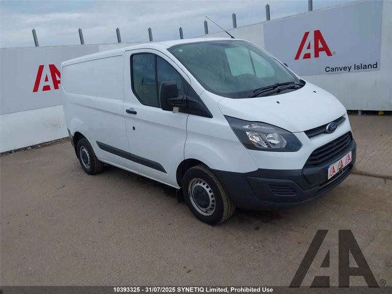 2017 FORD TRANSIT CUSTOM 270 LR P/V 1996cc TURBO DIESEL MANUAL 6 Speed PANEL VAN